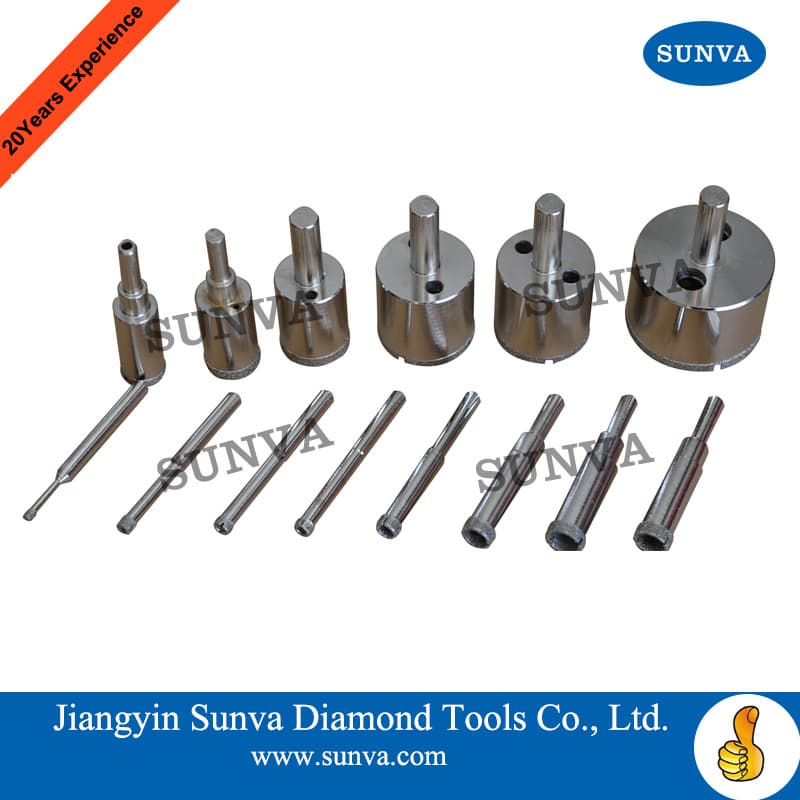 SUNVA_SY_4 Diamond Coated Drill Bits for Glass